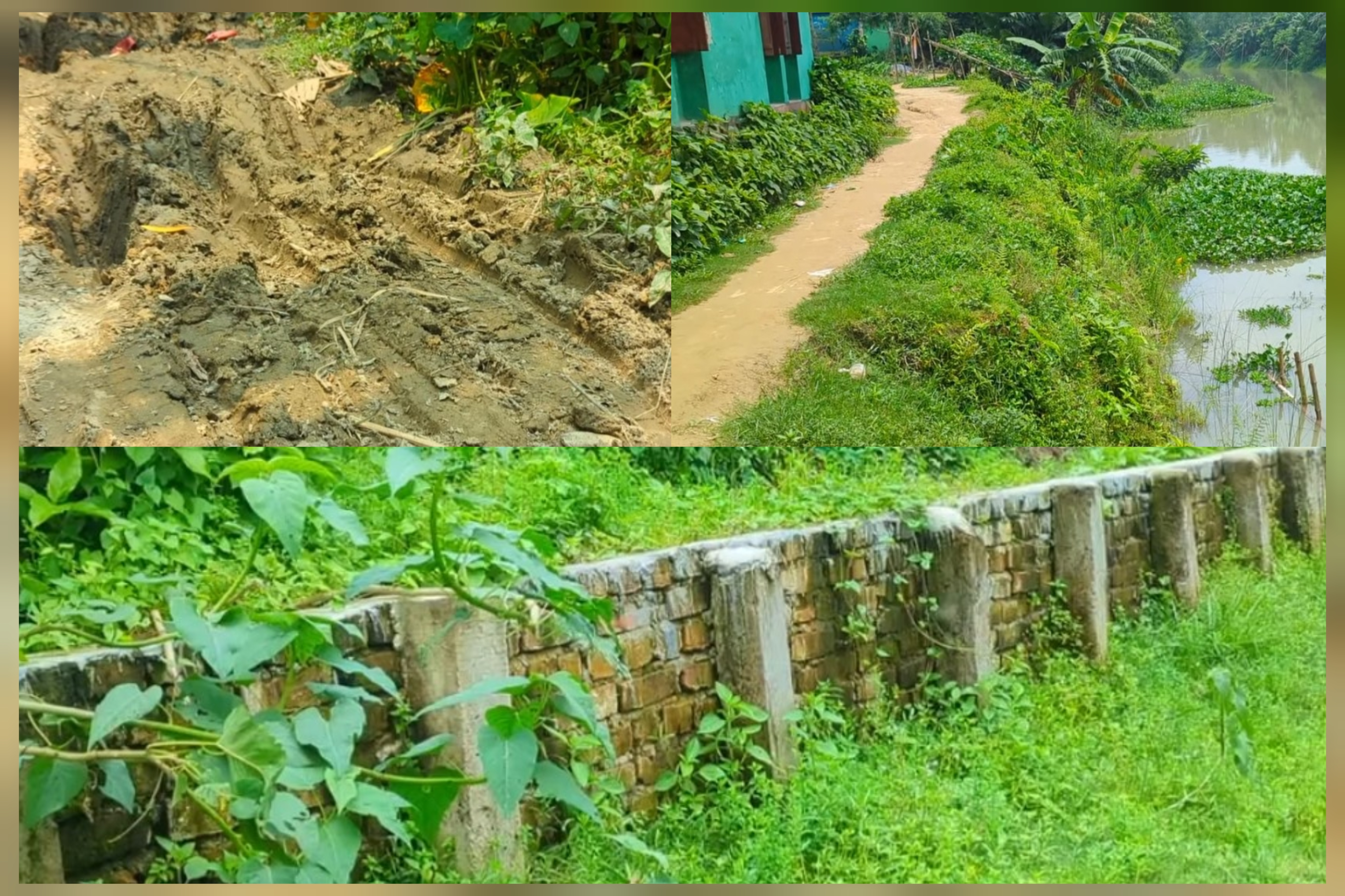 নদীগর্ভে বিলীন হচ্ছে বন্দ হাদিরা–শিবপুর রাস্তা , দুর্ভোগে হাজারো মানুষ