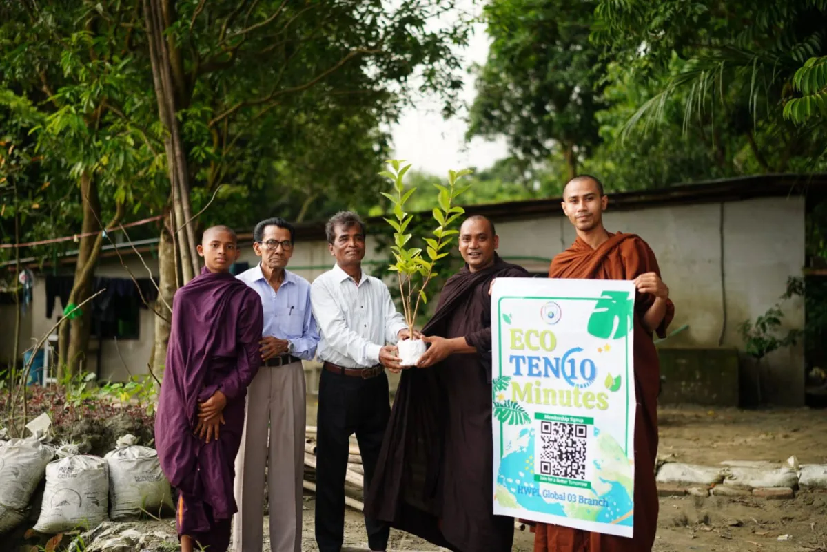 বোয়ালখালীতে পরিবেশ রক্ষায় কধুরখীল মারজিন বিহারে বৃক্ষরোপণ