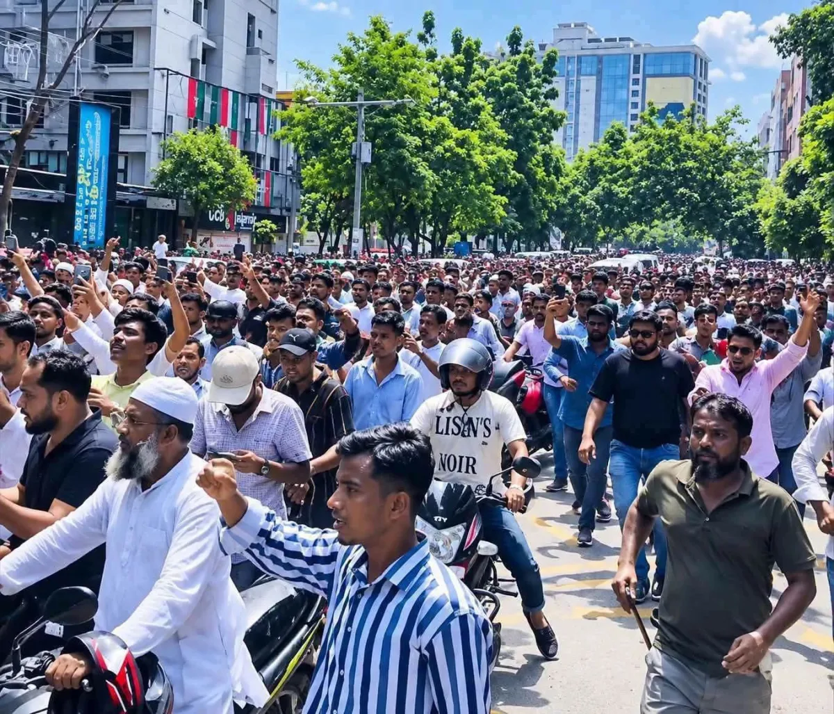 গুলশানে নিষিদ্ধ ঘোষিত আওয়ামী লীগের মিছিল