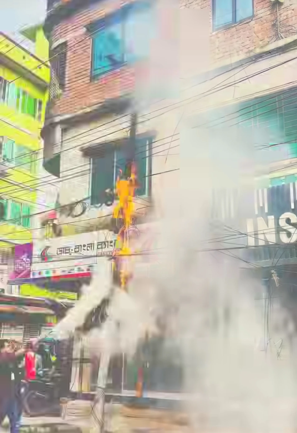 টাঙ্গাইলে ভয়াবহ আগুন