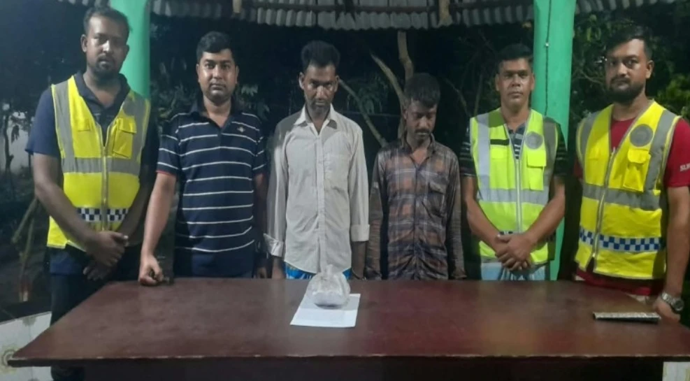 যশোরের মণিরামপুরে গাঁজাসহ দুই মাদক কারবারি আটক